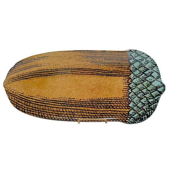NEW John Derian for Target Acorn Stoneware Serving Platter 15" x 7" SOLD OUT - Picture 3 of 10